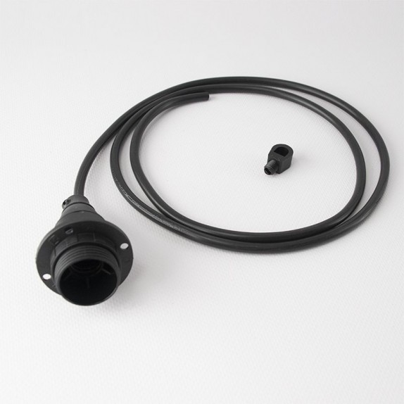 cable suelto montado con portalámpara y freno