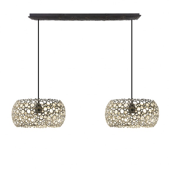 lampara colgar hierro salamandra