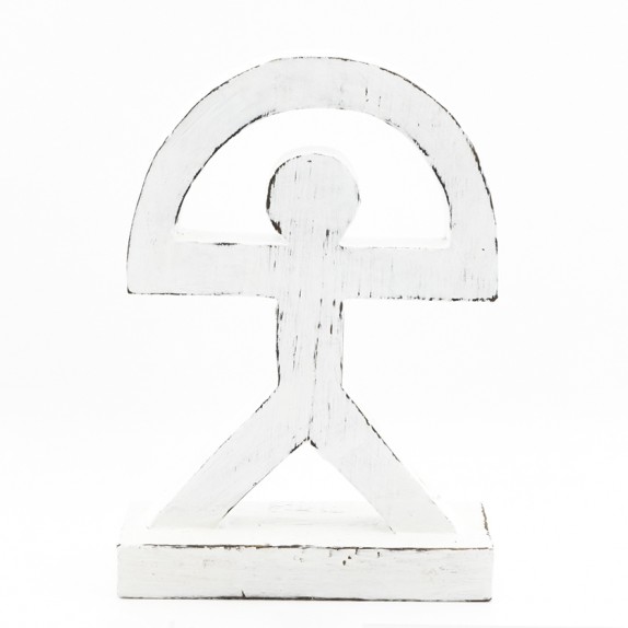 Indalo con base de madera 24cm de alto