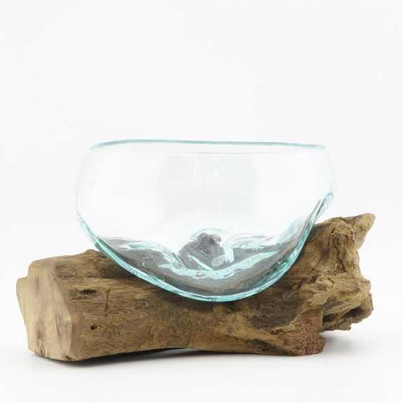 Bol de cristal fundido 12cm