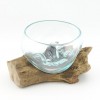 Bol de cristal fundido 12cm