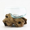 Bol de cristal fundido 12cm