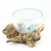 Bol de cristal fundido 20cm