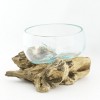 Bol de cristal fundido 20cm