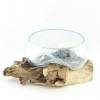 Bol de cristal fundido 25cm