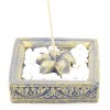 Porta Incienso cuadrado flor 13x13cm