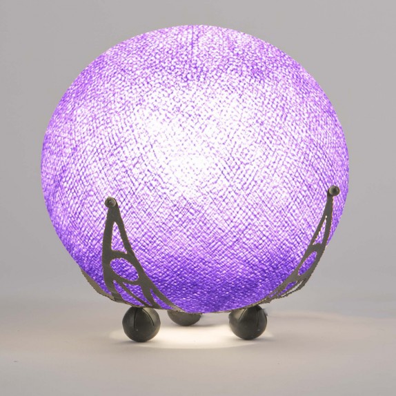 lampara globo algodon