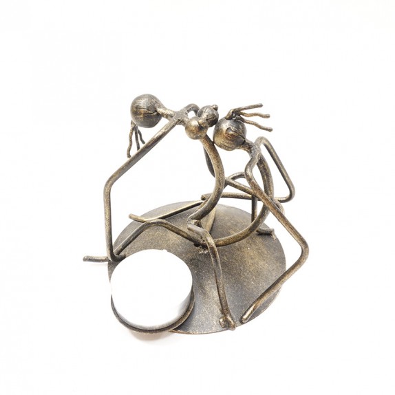 Porta Vela de Hierro serie Kamasutra 13cm alto