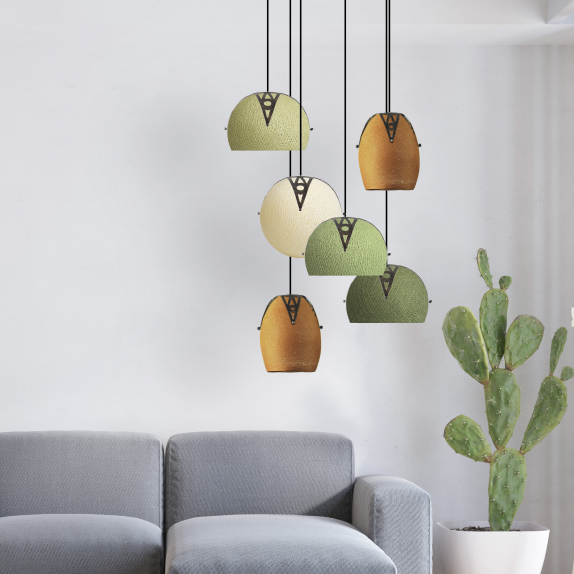 lampara suspendida hilo