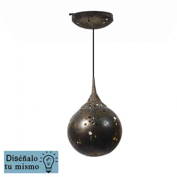 lampara colgar hierro salamandra