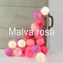 Guirnalda hilo algodón Malva rosa